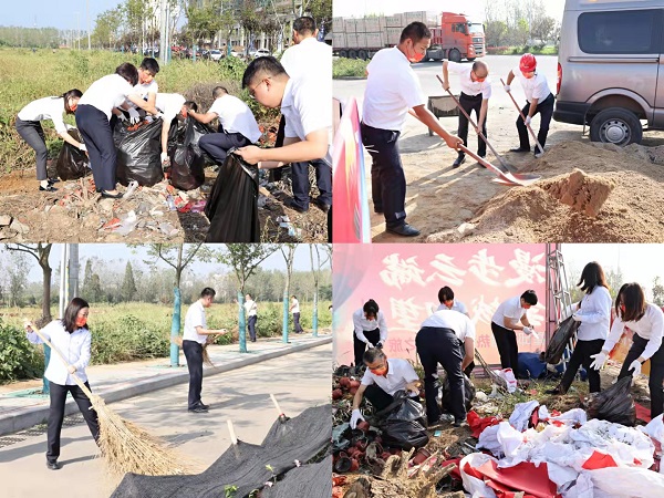 霍邱项目开展“卫生大扫除，，，，，，，党员我先行”主题活动